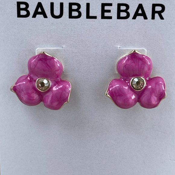 Baublebar Women Earrings Pink Ear Fashion Jewelry New - Picture 2 of 9